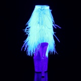 Neon 18 cm ADORE-1017MFF botines de pole dance con flecos