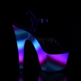 Neon purpurina 18 cm Pleaser ADORE-709WR Zapatos con tacones pole dance