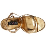 Oro 15 cm DOMINA-108 Zapatos para travestis