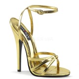Oro 15 cm DOMINA-108 zapatos fetiche con tacones altos