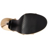 Oro 15 cm Devious DOMINA-108 sandalias de tacón alto