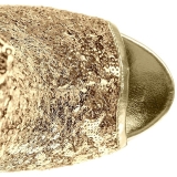 Oro 18 cm ADORE-1008SQ botines con lentejuelas de mujer