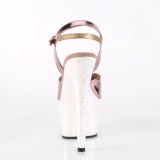 Oro 18 cm ADORE-709LG Zapatos plataforma con tacones glitter