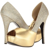 Oro Brillo 14,5 cm Burlesque TEEZE-41W zapatos de salón pies anchos hombre