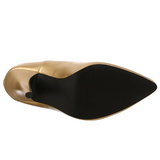 Oro Mate 13 cm SEDUCE-420 Zapatos de Salón para Hombres
