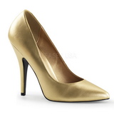 Oro Mate 13 cm SEDUCE-420 zapatos de salón puntiagudos