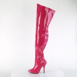 Pink 13 cm SEDUCE-3000WC botas altas de caña ancha elásticos
