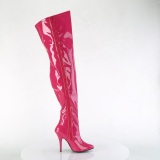 Pink 13 cm SEDUCE-3000WC botas altas de caña ancha elásticos
