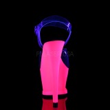 Pink 18 cm MOON-708UV Sandalias Mujer Plataforma Neon