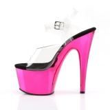 Pink rojo plataforma 18 cm Pleaser ADORE-708 zapatos para pole dance y striptease