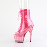 Pink transparente 18 cm ADORE-1021C botines de striptease