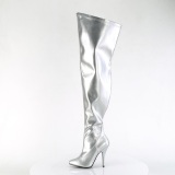 Plata 13 cm SEDUCE-3000WC botas altas de caña ancha elásticos