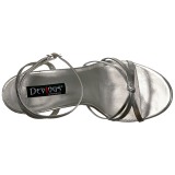 Plata 15 cm Devious DOMINA-108 sandalias de tacón alto