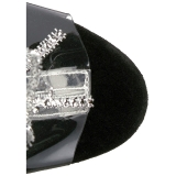 Plata 18 cm ADORE-1017RSF botines con flecos de mujer tac�n altos