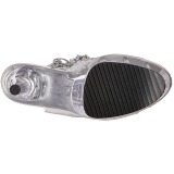 Plata 18 cm ADORE-1017SRS botines con flecos de mujer tac�n altos