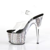 Plata 18 cm ADORE-708CG brillo plataforma sandalias de tac�n alto