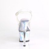 Plata 18 cm SKY-308MC Holograma plataforma sandalias de tacón alto