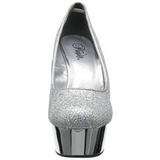 Plata Brillo 15 cm Pleaser DELIGHT-685G Plataforma Zapatos de Salón