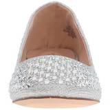 Plata Fabulicious TREAT-06 cristal piedra zapatos de bailarinas