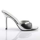 Plata Polipiel 10 cm CLASSIQUE-01 zapatos de zuecos tallas grandes