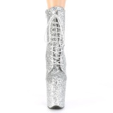Plata glitter 20 cm FLAMINGO-1020GWR exotic botines de pole dance