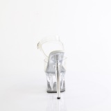 Plataforma Perspex 18 cm TREASURE-708EST Zapatos de tacn altos transparentes