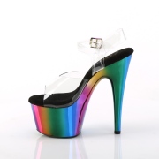 Plataforma arco iris 18 cm ADORE-708RC Zapatos de pole dance