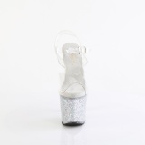 Plateados 18 cm LOVESICK-708SG brillo plataforma sandalias de tac�n alto