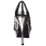 Polipiel 13,5 cm PIXIE-18 zapatos de salón punta abierta con tacón