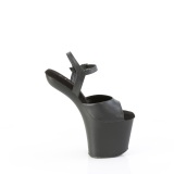 Polipiel 20 cm CRAZE-809 Heelless plataforma tacones altos pony negro