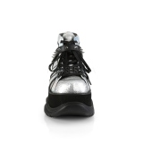Polipiel Plata 7,5 cm NEPTUNE-100 Zapatos de Goticas Hombres Plataforma