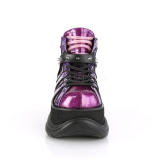 Polipiel Purpura 7,5 cm NEPTUNE-100 Zapatos de Goticas Hombres Plataforma
