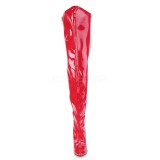 Rojo 13 cm SEDUCE-3000WC botas altas de caña ancha elásticos