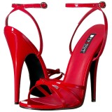 Rojo 15 cm DOMINA-108 Zapatos para travestis