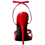 Rojo 15 cm DOMINA-108 zapatos fetiche con tacones altos