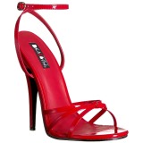 Rojo 15 cm DOMINA-108 zapatos fetiche con tacones altos