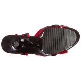 Rojo 18 cm Pleaser MOON-728 Platform High Heel Zapatos