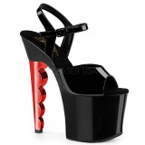Rojo 18 cm Pleaser SCALLOP-709CH Platform High Heel Zapatos