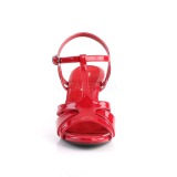Rojo 8 cm BELLE-322 Zapatos para travestis