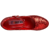 Rojo Brillo 11 cm MARYJANE-50G Plataforma Zapato Salón Mary Jane