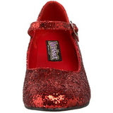 Rojo Brillo 5 cm SCHOOLGIRL-50G Zapato Salón Mary Jane