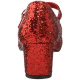 Rojo Brillo 5 cm SCHOOLGIRL-50G Zapato Salón Mary Jane