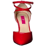 Rojo Charol 10 cm DREAM-408 zapatos de salón tallas grandes
