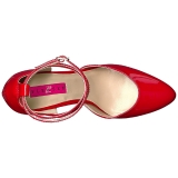 Rojo Charol 10 cm DREAM-408 zapatos de salón tallas grandes