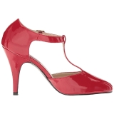 Rojo Charol 10 cm DREAM-425 zapatos de salón tallas grandes