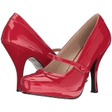 Rojo Charol 11,5 cm PINUP-01 zapatos de salón tallas grandes