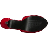Rojo Charol 12,5 cm EVE-02 sandalias tallas grandes