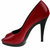 Rojo Charol 12 cm FLAIR-474 Zapatos de Salón para Hombres