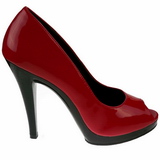 Rojo Charol 12 cm FLAIR-474 Zapatos de Salón para Hombres