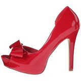 Rojo Charol 12 cm LUMINA-32 Zapato Salón de Noche con Tacón